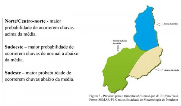 Semar divulga tendências de chuvas de abril a junho no PI(Imagem:CidadeVerde.com)