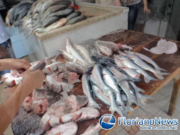 Quaresma promete aquecer as vendas no mercado de peixes em Floriano.(Imagem:FlorianoNews)