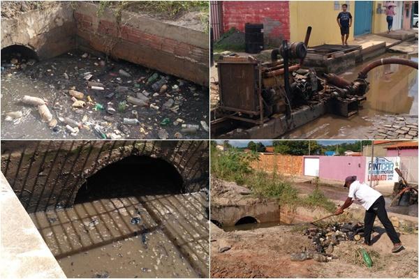 Galeria que provocou a interdição da Rua Gabriel Ferreira é desobstruída.(Imagem:SECOM)