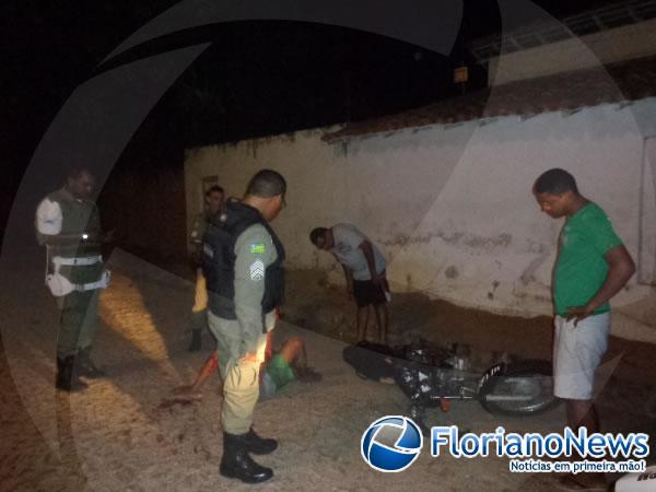 Após roubar moto em Barão de Grajaú, ladrão sofre acidente em Floriano.(Imagem:FlorianoNews)
