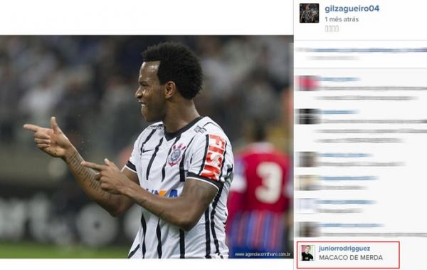 Zagueiro Gil foi xingado em uma rede social na manhã desta terça-feira.(Imagem:Reprodução)