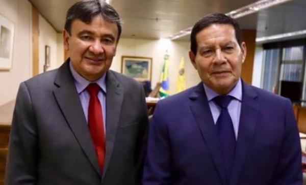 Governador recebe visita do vice-presidente Hamilton Mourão.(Imagem:Ascom)