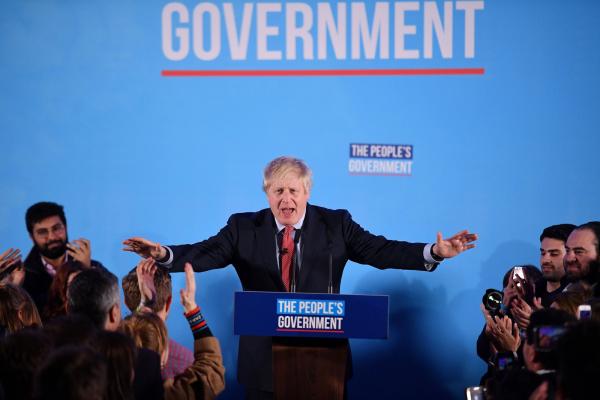 Primeiro-ministro do Reino Unido e líder do Partido Conservador, Boris Johnson(Imagem:Daniel Leal-Olivas/AFP)