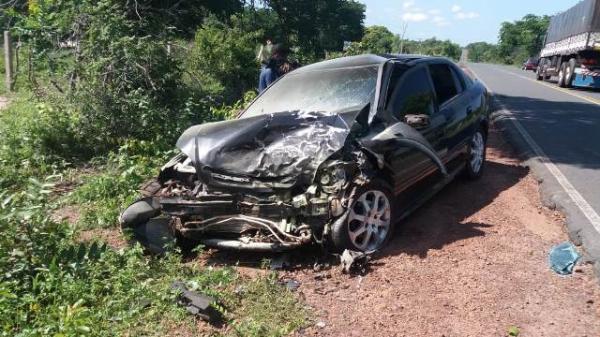 Uma das vítimas não resiste e entra em óbito após acidente na zona rural de Floriano.(Imagem:Floriano01)