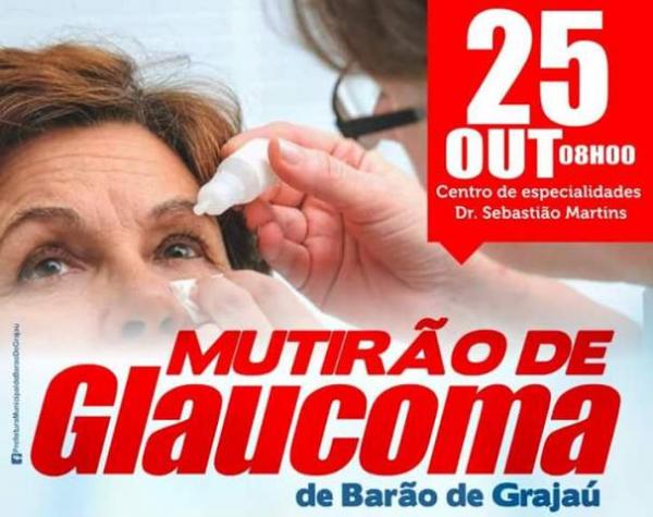 Saúde de Barão de Grajaú promove mutirão de oftalmologia.(Imagem:Divulgação)
