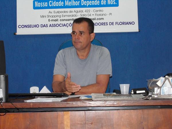 Enoque Ramos, presidente do CONSAMF.(Imagem:FlorianoNews)