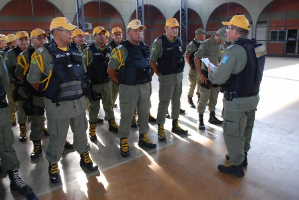 Cerca de 100 PMs reforçarão policiamento no litoral do estado.(Imagem:Divulgação/PM)