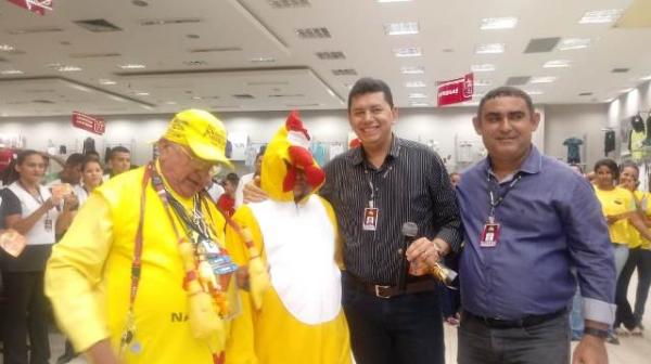 Filial de Floriano apresenta mascote do Madrugadão Paraíba.(Imagem:FlorianoNews)