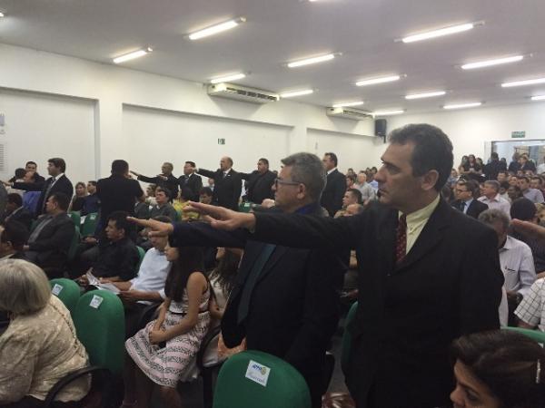 Prefeito Gilberto Júnior toma posse no Conselho Fiscal da APPM.(Imagem:Secom)