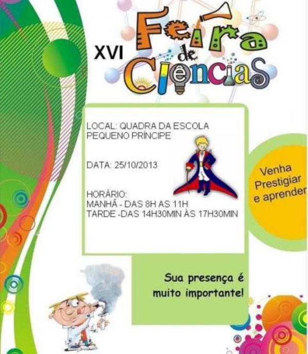 XVI Feira de Ciências da  Escola Pequeno Príncipe (Imagem:EPP)