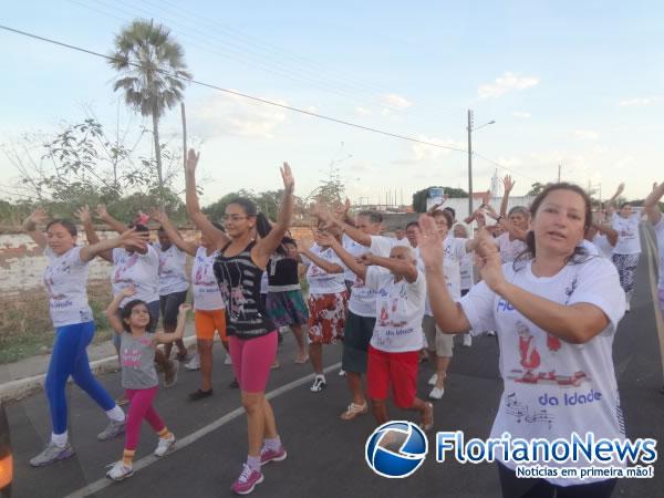 Caminhada da terceira idade é realizada em Barão de Grajaú.(Imagem:FlorianoNews)