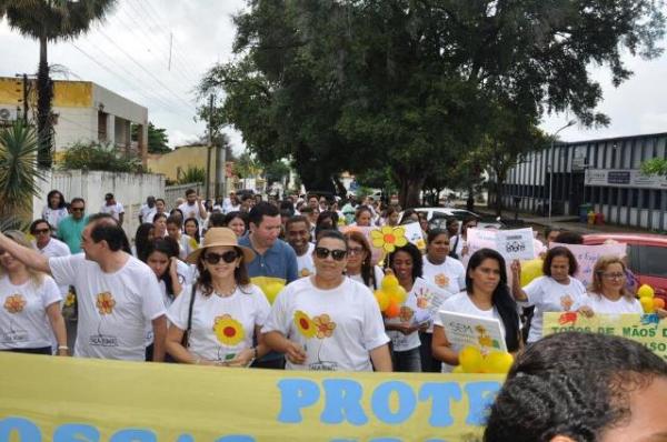 Caminhada encerra a semana de combate ao abuso e exploração sexual de crianças e adolescentes.(Imagem:SECOM)