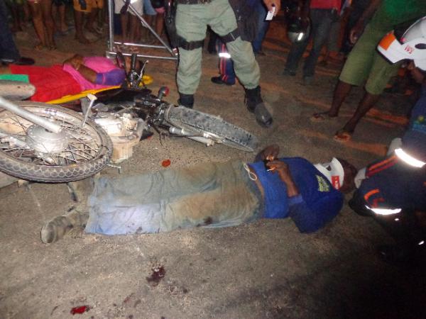 Motoqueiros ficam feridos em colisão na BR-230.(Imagem:FlorianoNews)
