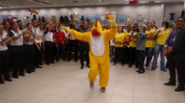 Filial de Floriano apresenta mascote do Madrugadão Paraíba.(Imagem:FlorianoNews)