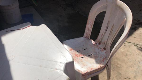 Comerciante foi atacado pelas costas com golpe de machado que o atingiu na cabeça, na Zona Sudeste de Teresina.(Imagem:Divulgação/ Polícia Civil)