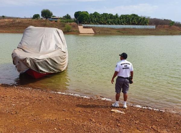 Casal colidiu com uma lancha parada durante acidente na Barragem de Bocaina.(Imagem:Divulgação/Marinha do Brasil)
