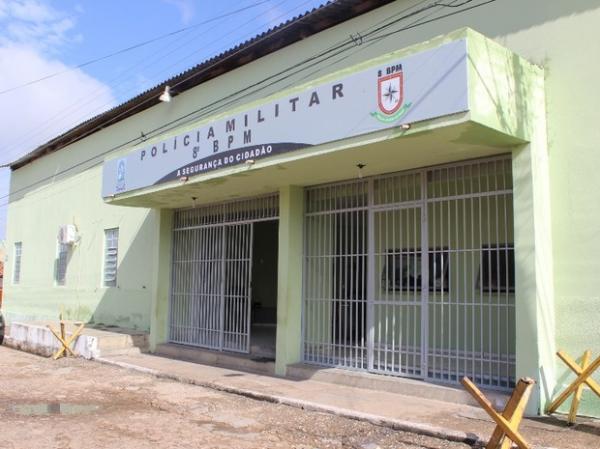 Sede do 8º Batalhão de Polícia Militar.(Imagem:Gil Oliveira/ G1)