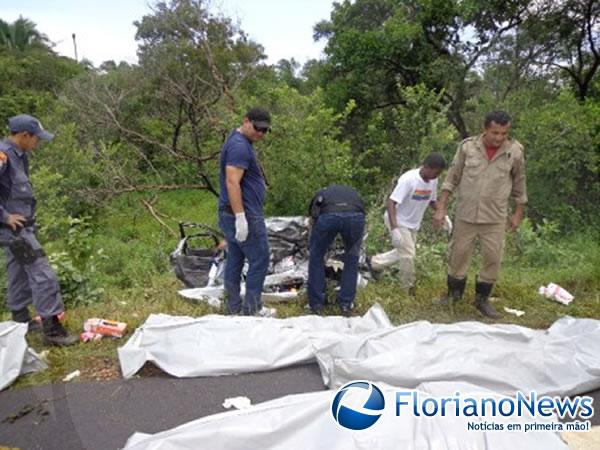Acidente deixa quatro vítimas fatais entre Barão de Grajaú e São João dos Patos.(Imagem:FlorianoNews)