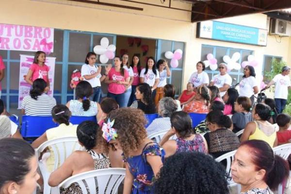 Unidades Básicas de Saúde de Floriano recebem ações do Outubro Rosa.(Imagem:SECOM)