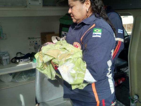 Criança nasceu saudável dentro de ônibus no Piauí.(Imagem:Arquivo pessoal)