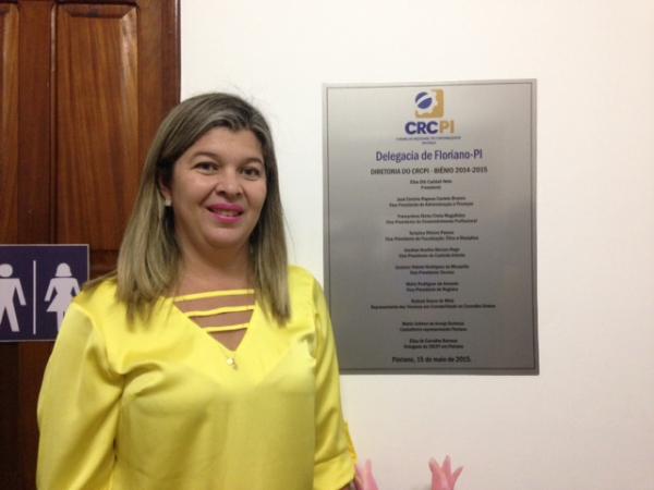 Elisa Barroso, delegada do CRC em Floriano.(Imagem:Assessoria)