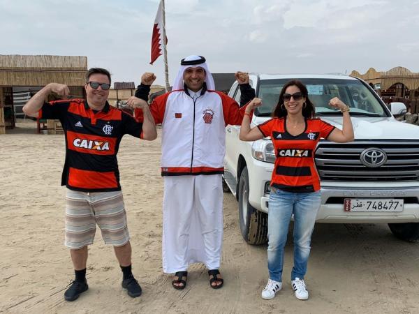 Torcida do Flamengo invade Doha.(Imagem:Arquivo pessoal)