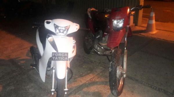 Motocicletas tomadas de assalto são recuperadas pela Força Tática de Floriano.(Imagem:Força Tática)