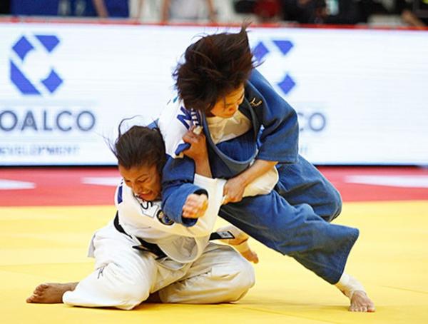 Sarah Menezes recebe punição e é derrotada por japonesa.(Imagem:World Judo Masters)