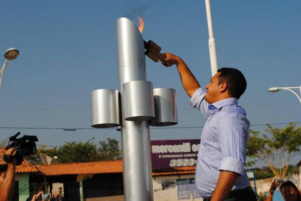 Solenidade na Praça Santo Antônio marca abertura da Semana da Pátria em Barão de Grajaú.(Imagem:Reprodução/Facebook)