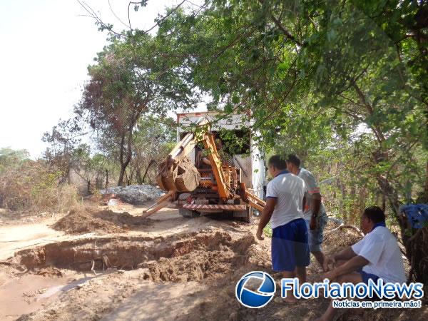 Rompimento de adutora da Agespisa provoca falta de água em Floriano.(Imagem:FlorianoNews)