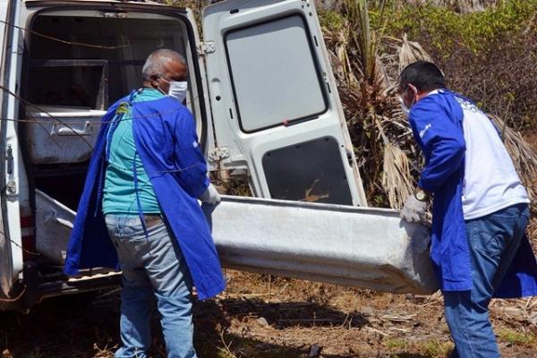 Corpo de trabalhador rural foi encontrado próximo a carnaúbas.(Imagem:Kairo Amaral/Portal Costa Norte)