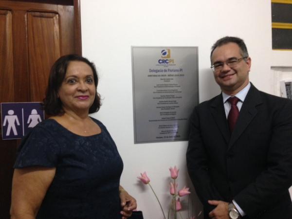 Cândida Góes, presidente da Associação Comercial do Sul do Piauí, e Elias Caddah (Imagem:Assessoria)