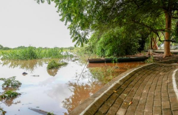 Rios Parnaíba e Poti são monitorados após risco de inundação.(Imagem:Portalr10)