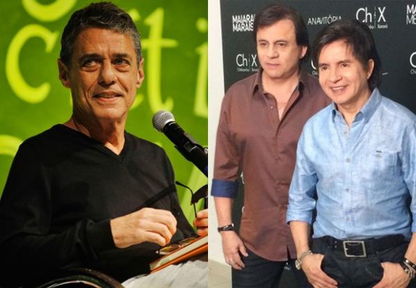 Chico Buarque e Chitãozinho & Xororó estão entre premiados no Grammy Latino.(Imagem:Revista Quem)