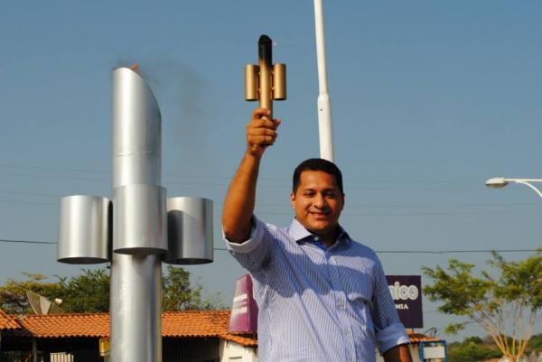 Solenidade na Praça Santo Antônio marca abertura da Semana da Pátria em Barão de Grajaú.(Imagem:Reprodução/Facebook)