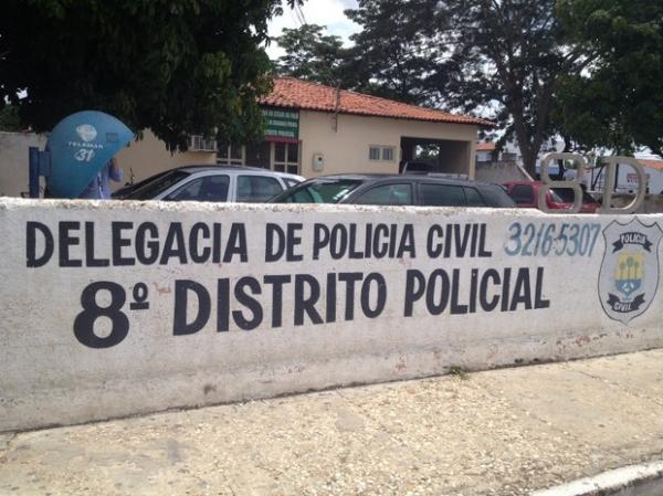 Sede do 8º Distrito Policial na Zona Sudeste de Teresina.(Imagem:Gil Oliveira/G1)