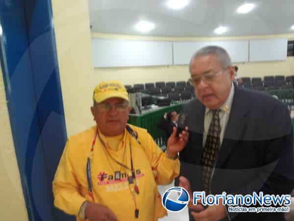 Vereador José Leão participou da primeira Sessão Ordinária.(Imagem:FlorianoNews)