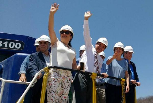 Florianense acompanha visita da Presidente Dilma às obras da Transnordestina.(Imagem:Reprodução/Facebook)