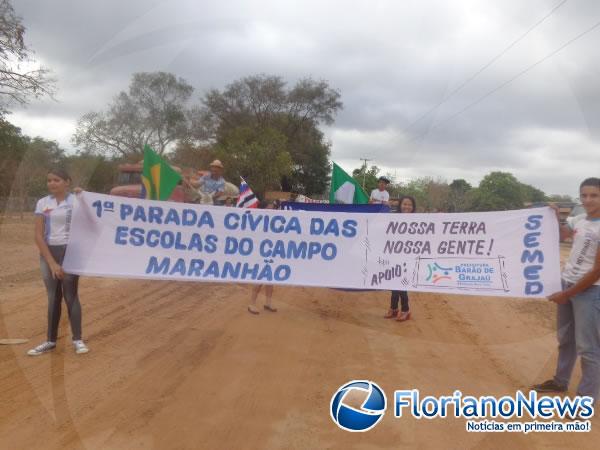 Realizada 1ª Parada Cívica das escolas do campo de Barão de Grajaú.(Imagem:FlorianoNews)