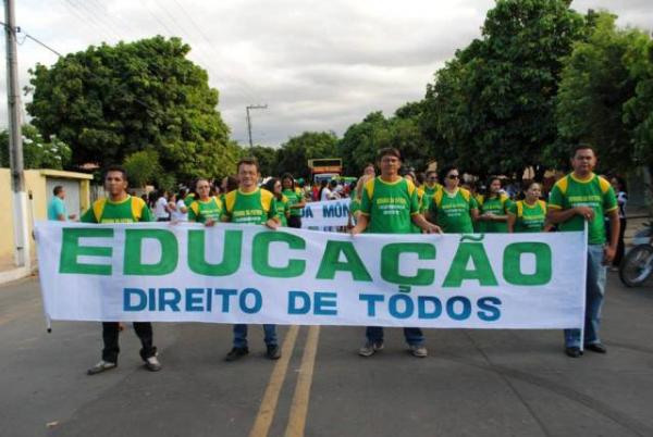Emoção marca o resgate do desfile cívico de 7 de setembro em Barão de Grajaú.(Imagem:ASCOM)