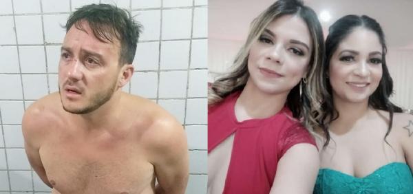 Pablo Henrique Campos Santos, que atropelou a namorada Anuxa Kelly Leite Alencar e a amiga dela, Vanessa Carvalho. (Imagem:Montagem Piauí Hoje)