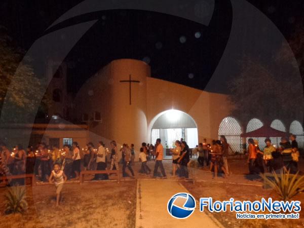 Encerrado o 14º Cerco de Jericó na Paróquia de Nossa Senhora das Graças.(Imagem:FlorianoNews)