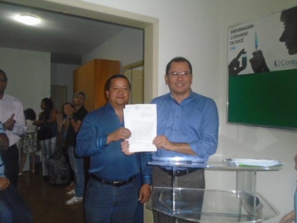 Assinado termo de convênio para construção da sede do COREN-PI em Floriano.(Imagem:FlorianoNews)