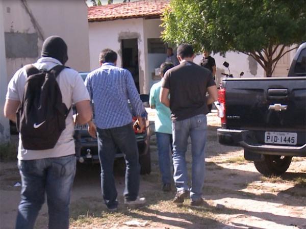 Presos foram encaminhados para a Sede do Greco em Teresina.(Imagem:Reprodução/TV Clube)