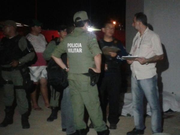 Crime aconteceu no bairro Portal da Alegria, na Zona Sul de Teresina.(Imagem:Rafael Lima/TV Clube)