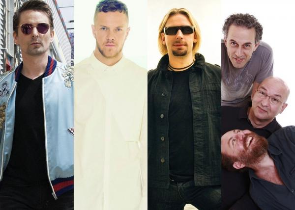 Noite de rock com dois co-headliners encerra os sete dias de Rock in Rio. Palco Mundo também tem Nickelback e Paralamas.(Imagem:Divulgação e G1)