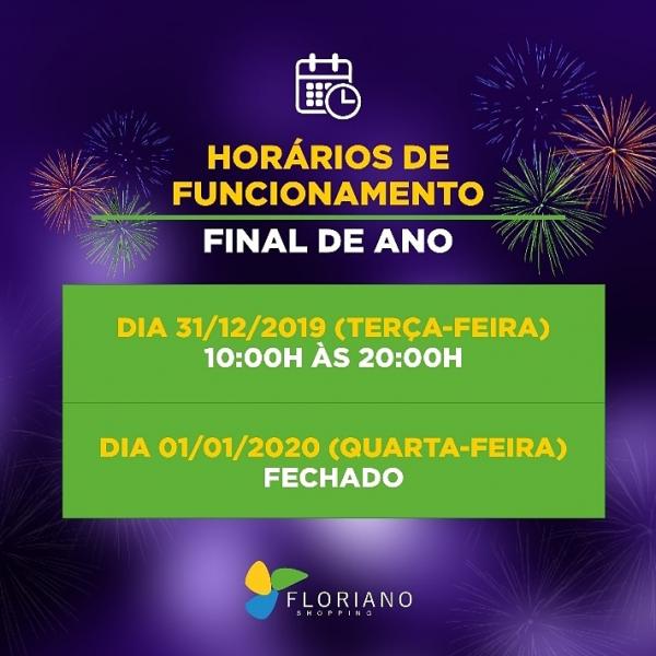 Floriano Shopping divulga horários de funcionamento de final de ano(Imagem:Divulgação)