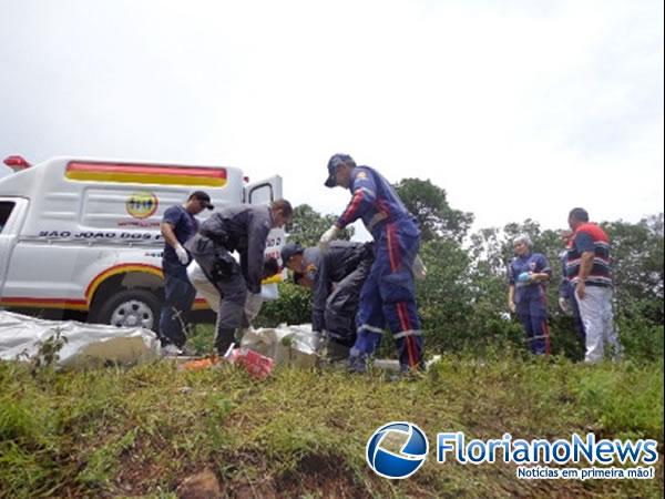 Acidente deixa quatro vítimas fatais entre Barão de Grajaú e São João dos Patos.(Imagem:FlorianoNews)