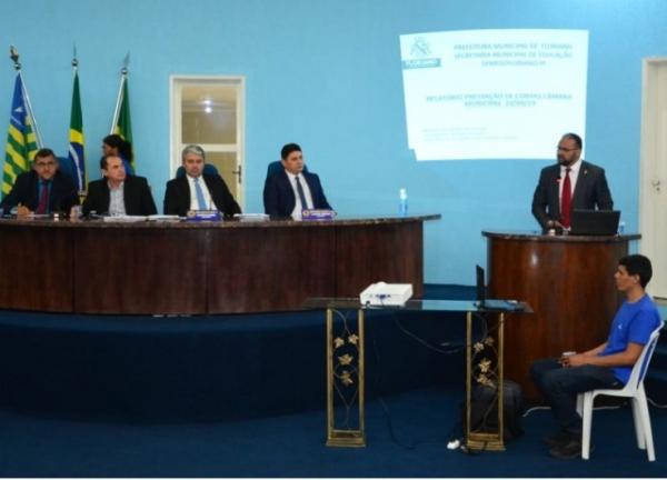 Educação realiza prestação de contas na Câmara Municipal de Floriano.(Imagem:SECOM)