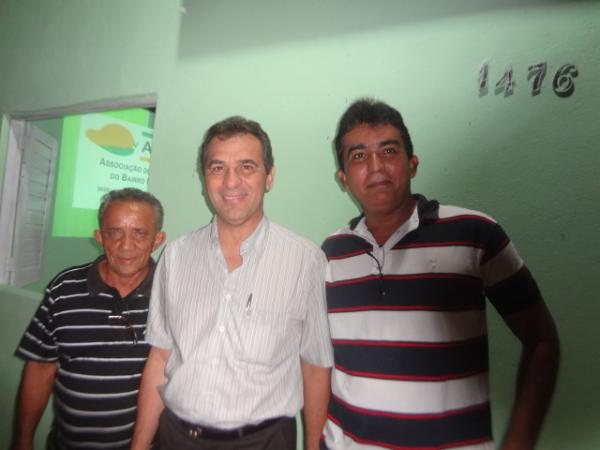 Vice-Presidente Vicente Rodrigues, Prefeito Gilberto Júnior e o Presidente Claudio Pereira.(Imagem:FlorianoNews)